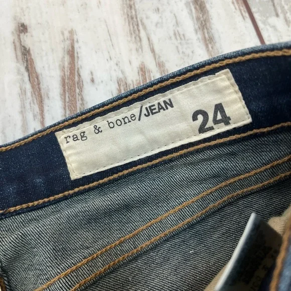 Rag & Bone Skinny Jeans Dark Wash Size 24 Cotton Blend NWOT - Picture 8 of 16
